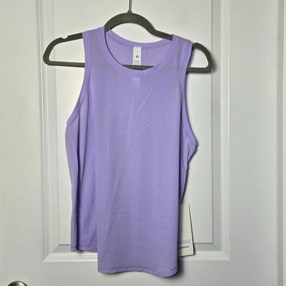 NWT Lululemon High Neck Run and Train Tank - 8 Lilac - Picture 1 of 8